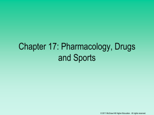 Chapter 17: Pharmacology, Drugs and Sports