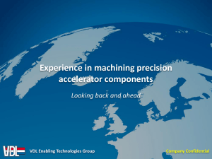 Experience machining precision accelerator components