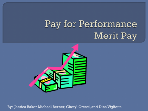 MED7201 Merit Pay Power Point Group Presentation