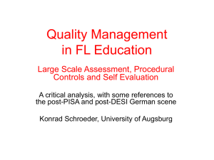 Quality Management in FL Education