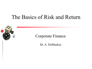 The Basics of Risk and Return