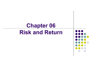 Ch06 Risk & Return