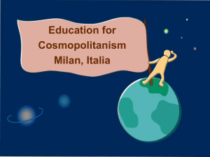 Education for Cosmopolitanism