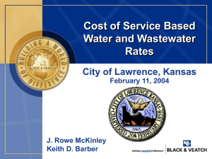 Rate Presentation - City of Lawrence