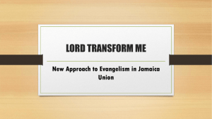 lord transform me - Central Jamaica Conference