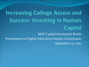 Increasing College Access and Investing in Human Capital