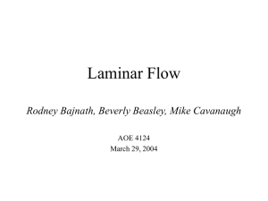 Laminar Flow - Virginia Tech