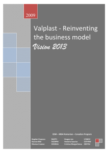Valplast - Reinventing the business model