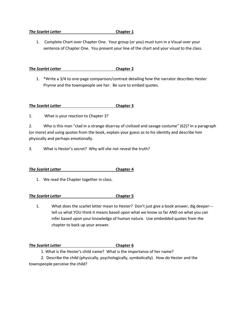 Scarlet Letter Study Guide Questions And Answers Free LETTRESQ Scarlet Letter Study Guide Questions And Answers Free LETTRESQ