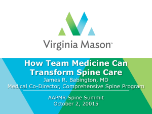 How Team Medicine Can Transform Spine Care