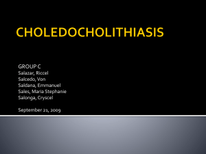 choledocholithiasis