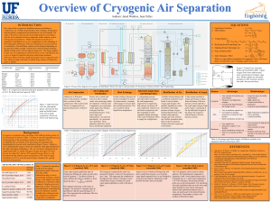 Cryogenic Separations - Chemical Engineering