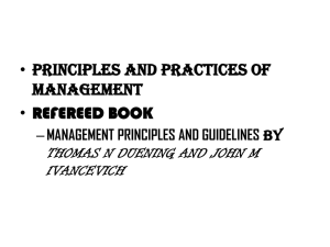 Introduction to management
