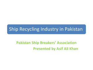 Ship Recycling Industry in Pakistan
