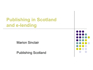 Publishing in Scotland and e