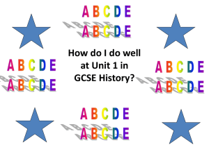 File - SHS GCSE History