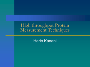 Protein Detection and measuremeant