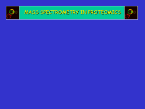 Outline of mass spectrometric analysis of proteins from SDS gels