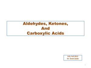 Aldehydes, Ketones, And Carboxylic Acids