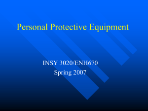 Personal Protective Equipment