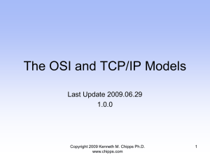 OSI and TCP/IP Models - Chipps - Kenneth M. Chipps Ph.D. Web