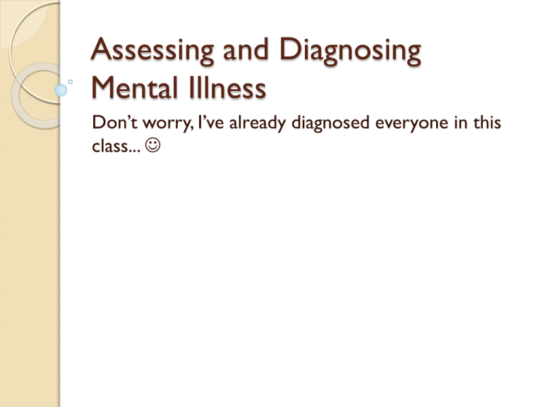 Issues With Diagnosing Mental Illness