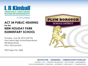 architecture - Plum Borough School District