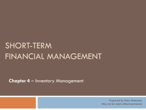 Short-Term Financial Management