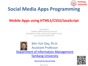 Social Media Apps Programming