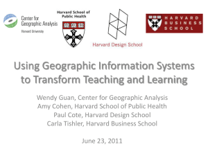 GSD6322: Fundamentals of Geographic Information Systems GIS as