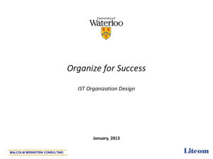 Organize for Success Project Overview