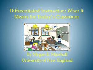 DIFFERENTIATED INSTRUCTION ppt.