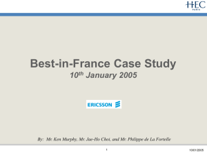 Ericsson - 2005 - BEST in FRANCE