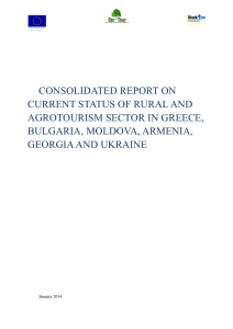 consolidated report on current status of rural and agrotourism sector