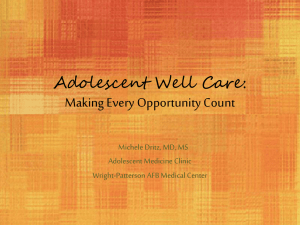 Adolescent Well Care: Making Every