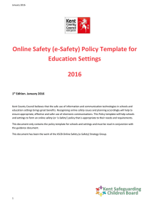 Education Settings Online Safety Policy Template 2016
