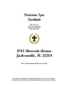 Parisian Spa Institute. Cosmetology School.