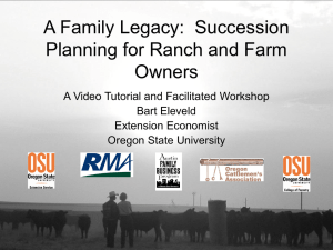 A Family Legacy: Succession Planning for Ranch and Farm Owners