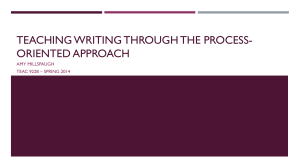 Teaching Writing Through the Process