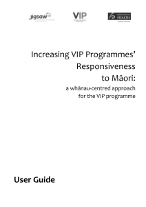 Increasing VIP Programmes' Responsiveness to Māori