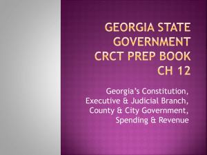 Georgia State Government CRCT Prep Book CH 12