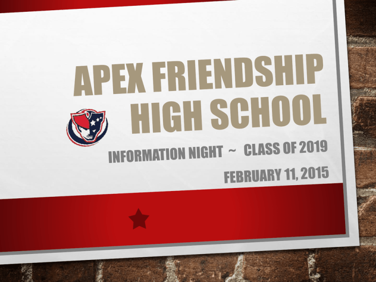 File Apex Friendship High School