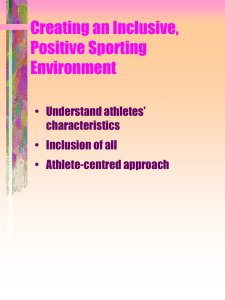 Positive Sport Environment Resource