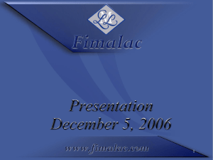 Presentation December 5, 2006