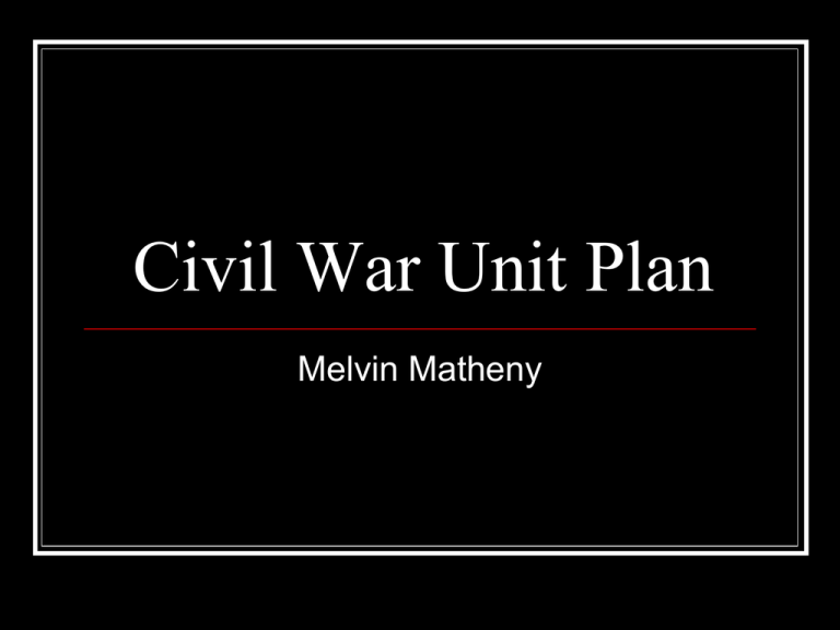 civil-war-unit-plan