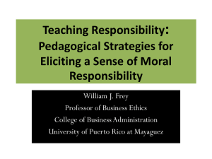 Teaching Responsibility - The Connexions Project