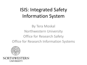 ISIS: Integrated Safety Information System