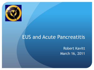 EUS and acute Pancreatitis