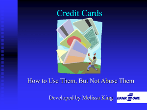Students and Credit Cards