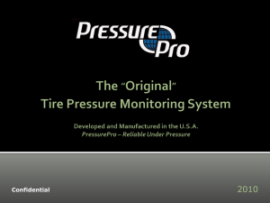 Slide 1 - ADVANTAGE PRESSUREPRO